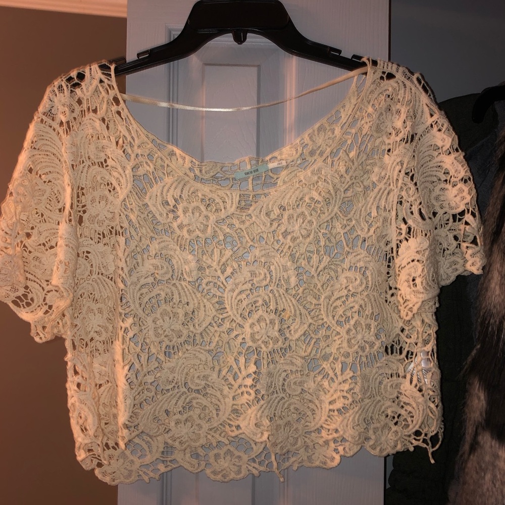 Urban outfitters crotchet crop top
